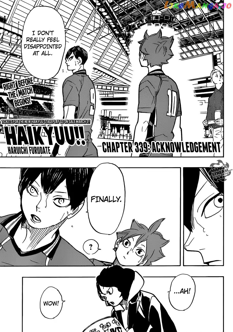 Haikyuu!!, Chapter 339 image 01